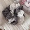 Accesorios para el Cabello: Ligas para el Cabello de Alta Elasticidad, Bandas para el Cabello Estilo Coreano, Lunares con Bloques de Color Satinados, Cuerdas para el Cabello de Alta Gama, Scrunchies