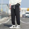 Pantalones cropped nuevos de primavera y otoño para hombre, pantalones deportivos casuales, marca pequeña de moda, estudiante, holgados, combinan con todo, tobilleros, pantalones de hombre