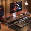 Rack de Armazenamento Elevado para Monitor de Computador de Mesa para Sala de Jogos Rack de Armazenamento de Mesa Suporte Suporte Estendido para Laptop