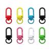 Fabricante en stock metal pintura hebilla de perro gancho de color colgante de joyería DIY anillo de tarjeta anillo de hierro pintura a mano llavero