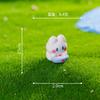 Caricatura Creativa Malvavisco Gatito Blanco Musgo Micro Paisaje Jardinería DIY Decoración Decoración de Coche Escritorio Adorno Pequeño