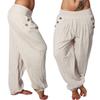 2021 Desejo Transfronteiriço AliExpress Europa e América Calça Larga Lisa de Cor Sólida Calças Casuais Femininas Calças Harlan