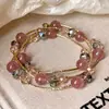 Nuevo Pulsera Magnética de Piedra Shoushan Estilo Chino con Cuentas para Mujer, Nuevo Modelo 2025, Pulsera Apilable de Doble Capa de Nicho de Lujo Ligero