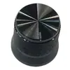 17X16 Borde de Tapa Exterior Aluminio Malla de Goma Interior Flor Perilla Negra, Perilla de Audio, Perilla de Ajuste de Potenciómetro de Codificación
