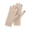 Estilo Outono e Inverno Luvas de Tricô de Cashmere Listradas Unissex Quentes Proteção Contra Frio Luvas Touchscreen Versáteis para o Dia a Dia