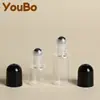 Botellas de Vidrio Transparente con Rodillo de 1ml, 2ml, 3ml, 5ml, Botellas para Aceites Esenciales, Botellas de Perfume, Botellas de Muestra, Botellas para Envase de Prueba, En Stock Transfronterizo