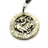 Colgante creativo de latón con diseño de bestia, dios, bestia, dragón, valiente, de Rui, estilo retro, de jade antiguo, con patrón Tang, para regalo