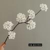 Flor de Imitación Rama Larga Flor de Peral Floricultura China Flor Decorativa de Tela de Seda Flor de Peral Decoración para el Hogar Escena Flor Falsa Mesa Floración Flor de Cerezo