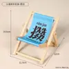 Soporte para teléfono móvil de silla de playa creativa, plegable de madera, estilo nórdico, lindo, manualidades de escritorio, accesorios de fotografía, adornos