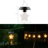 Lâmpada Solar de Pátio Criativa Lustre Atmosférico em Formato de Estrela Lâmpada Solar Estilo Camping Outdoor Luz Noturna Decorativa