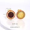 Retención de Color Fuerte Oro Arena Antiguo Accesorios DIY Mortero de Diamante Bicolor Calabaza de Jade Colgante de Cera de Abeja Accesorios para Pulseras y Collares