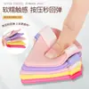 Esponja de Pó Compacto Xuanzi em Formato de Leque, Esponja de Pó Compacto, Uso Duplo para Aplicação Seca e Úmida, Não Absorvente de Pó, Esponja de Pó Ultra Macia, Ferramenta Especial para Maquiadores