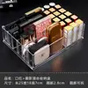 Soporte de Exhibición Transparente de Acrílico para Esmalte de Uñas y Lápiz de Cejas, Caja de Almacenamiento de Plástico para Maquillaje y Cosméticos, Organizador de Escritorio para Labiales