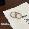 Pendientes de Aro Grandes Retro Ancla Corazón Rojo para Mujer Otoño e Invierno, Aguja de Plata, Simples y Elegantes, Pendientes Exagerados para Rostros Cuadrados y Redondos