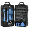 Destornillador simple para desmontaje de teléfonos móviles, herramienta destornillador, destornillador de reparación, acero al carbono, juego de destornilladores 115 en uno