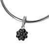 Moda europea DIY accesorios para pulseras de cuentas doble pétalo gota de aceite diamante colgante aleación accesorios ventas directas de fábrica
