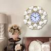 Reloj de alta gama estilo europeo reloj de pared decorativo para sala de estar reloj de pared artístico de engranajes circulares reloj de pared nuevo 2024