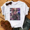 Camiseta de Mujer Verano 2020 Estilo Europeo y Americano ins de moda Amazon top chica estampada algodón modal