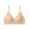 Sujetador triangular sin costuras estilo francés para mujeres con poco busto, proporciona soporte sin copas vacías, malla transpirable, copa fija, hermoso diseño de espalda, estilo delgado
