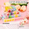 Creative Borracha Sanduíche para Alunos da Escola Primária Fragrância Luz Transparente Especial Bonito Jelly Free Cut Shape Borracha Borracha T