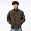 Nueva Chaqueta de Cuero PU Estilo Retro Ins de Hong Kong para Hombre, Otoño/Invierno 2026, Corte Holgado, Tallas Grandes, Abrigo de Pareja