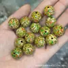 Contas de Laca Peroladas Inteiras de 16 mm, Contas Soltas, Acessórios para Artesanato, Pulseiras DIY Feitas à Mão, Acessórios de Joalheria da Moda
