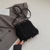 Bolsa de Ombro de Grande Capacidade, Bolsa Transversal, Bolsa Saco Versátil com Franjas Feminina, Bolsa Simples Casual para o Dia a Dia, Comércio Exterior Transfronteiriço