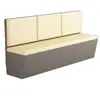 Sofá Booth de Madera Maciza para Comedor en Casa Contra la Pared para Uso Comercial en Tiendas de Té de Leche, Restaurantes, Bares, con Almacenamiento, Booth Modelo Nuevo