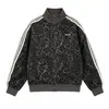Chaqueta retro americana de alta gama con estampado de leopardo para hombre, nuevo estilo principios de otoño 2026, sudadera holgada casual con cremallera y cuello alto
