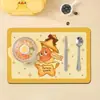 Jogos Americanos Domésticos Infantis Desenho Animado, Tapetes de Couro para Mesa para Alunos do Ensino Fundamental, Laváveis e Resistentes a Manchas, Jogos Americanos para Mesa de Refeição Escolar Disponíveis para Atacado