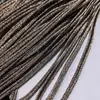 Cinturón de Serpiente Negro y Blanco Dorado Plateado Rojo de 0.3/0.5 cm con Diseño Cóncavo, Cordón Delgado, Cinturón de Espiga, Adorno para Ropa Cheongsam, Dorado Profundo