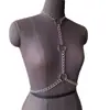 Cadena Corporal de Anillo Geométrico, Prenda Base de Moda con Collar Integrado y Cadena para la Cintura, Accesorio de Ropa para Sesiones de Fotos