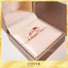 Anillo Baojia Ling Serpiente Fritillaria Blanca Medio Diamante Chapado en Oro Rosa 18K Anillo Festivo Regalo de Propuesta