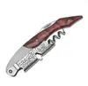Cuchillo para camarones con mango de madera multifuncional color madera abridor de botellas de vino cuchillo de caballito de mar abridor de botellas de vino de alta calidad para cerveza
