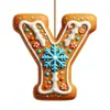 Decorações de Casa de Pão de Gengibre de Natal de Novo Produto Transfronteiriço Decorações de Árvore de Natal de Madeira Penduradas Enfeites de Decoração de Natal Festivos