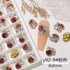Pedras de Strass Empilhadas, Semelhante à Nail Art de Wen Jingling, Decorações de Diamante para Unhas de Noiva, Embelezamentos de Liga, Pedras de Strass, Diamantes de Cristal Coloridos