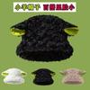 Sombrero de pescador dulce y lindo con orejas de cordero, suave, esponjoso y rizado para mujer, cálido y versátil para otoño e invierno, lindo sombrero de cubo para estudiante