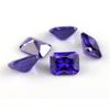 Fabricantes de gemas artificiais de Wuzhou fornecem zircônia retangular colorida pedra bruta acessórios de diamante bruto para joias DIY