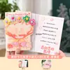 Día del Maestro Souvenir Regalo para Estudiante para Maestro Práctico de Gama Alta Creativo de Alto Valor Tarjeta Ramo de Flores Bolígrafo Rojo Regalo