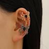 Cuffs para Orejas Retro Góticos de Halloween Europeos y Americanos Transfronterizos para Mujeres Sin Perforaciones, Calavera, Araña, Mano Fantasma Pinzas para Orejas, Accesorios para Orejas