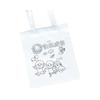 Presente Dia das Crianças DIY Bolsa de Lona Pintada à Mão Proteção Ambiental Bolsa de Mão Pintura Infantil Grafite Colorir Arte Criativo Feito à Mão