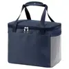 Bolso Lonchera Cuadrado Bolsa Térmica Papel de Aluminio Espesado Bolsa de Almuerzo para Oficinista Estudiante con Arroz Gran Capacidad Bolsa de Picnic