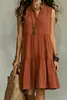Moda Femenina Europea y Americana Transfronteriza Nueva 2026, Popular en Sitios Web Independientes y Amazon, Vestido Largo sin Mangas con Cuello de Camisa
