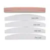 Lixa de unha meia-lua colorida em camadas, resistente ao desgaste e não abrasiva, disponível em vários tamanhos, ferramenta para cuidados com as unhas, personalizável