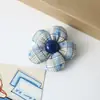 Atmósfera de Otoño e Invierno Estilo Navideño Tela de Cuadros Accesorios de Flores Accesorios para el Cabello DIY Broche para Ropa Mercería Accesorios