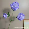 3 flores artificiais de lisianthus de pétalas duplas para decoração de cerimônia de casamento, ornamentos de sala de estar em casa, centros de mesa de hotel e arranjos florais
