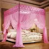 Mosquiteiro para Uso Doméstico, Cama de Casal 1,8m, Estilo Princesa, Estilo Palácio, De Chão, Quarto Tradicional, Três Portas, Estrutura Reforçada 1,5m