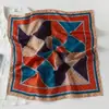 Venda Direta da Fábrica Lenço Quadrado Pequeno Retro Paisley Textura de Algodão e Linho Lenço Decorativo Quente Presente