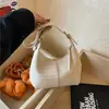 Bolso de Hombro Simple de Moda para Mujer, Diseño Minimalista, Bolso de Axila, Bolso Transfronterizo de Mano Súper Popular con Patrón Tejido