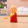 Figura Creativa de Micro-Paisaje de un Pequeño Monje con Gran Mérito, Juguete de Moda, Decoración de Coche, Decoración de Escritorio de Oficina, Regalo
